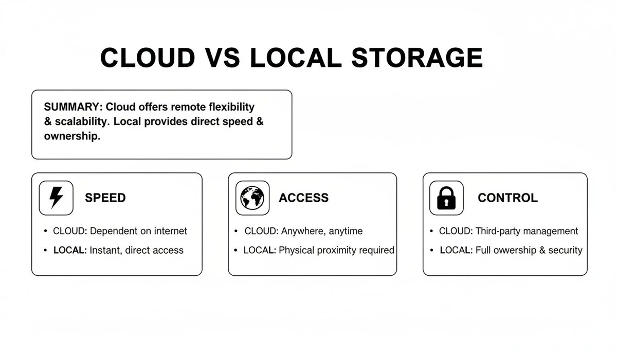 Cloud vs Local Storage: Key Differences and Best Uses Explained